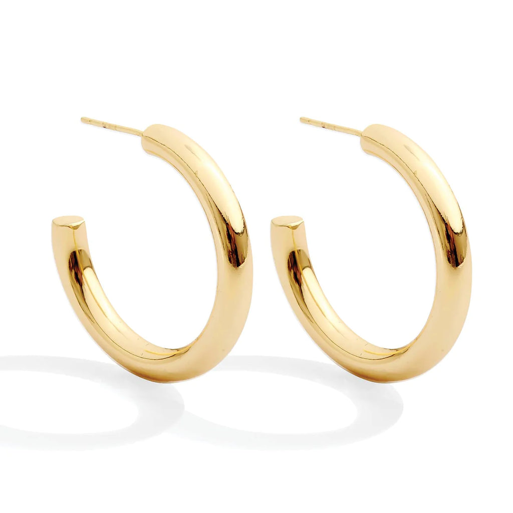 The Perfect Hoop Earrings in Gold