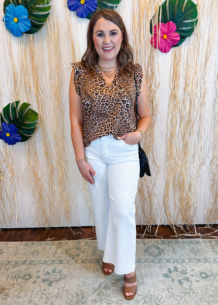 Puja Leopard Safari Top