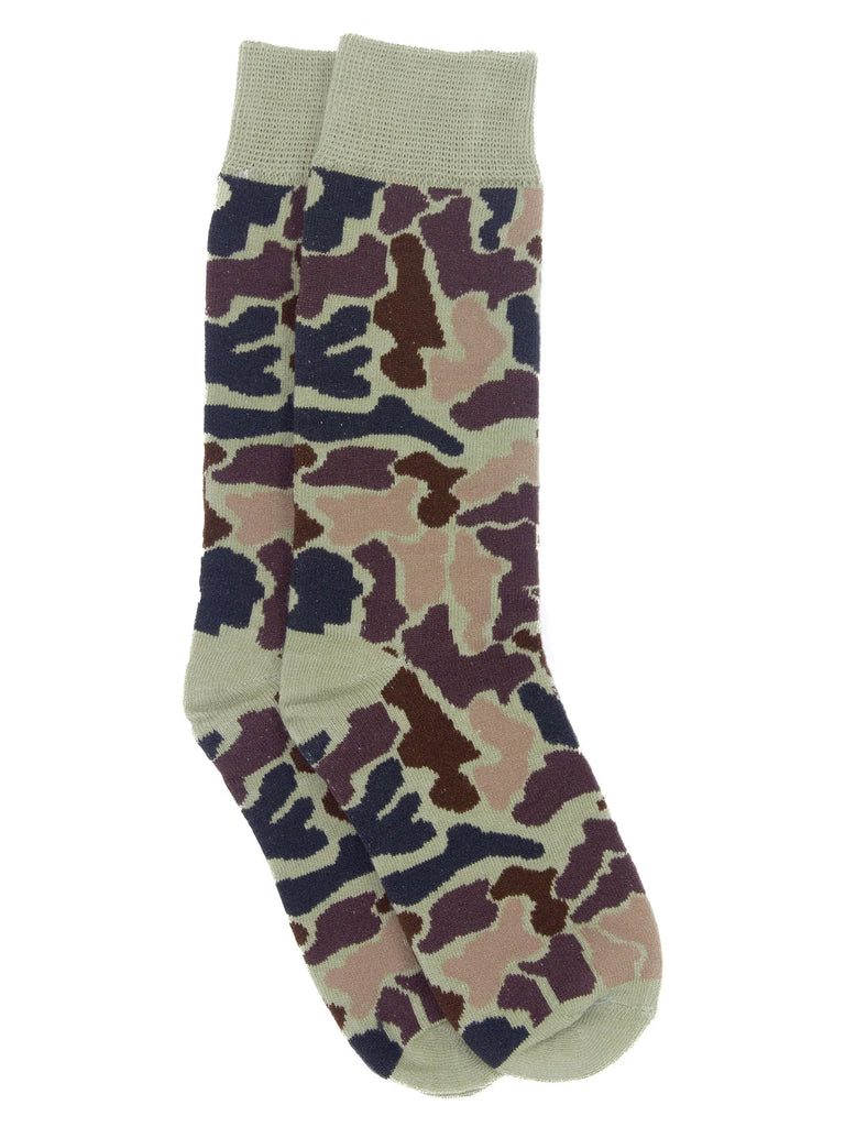Lucky Duck Socks in Vintage Camo