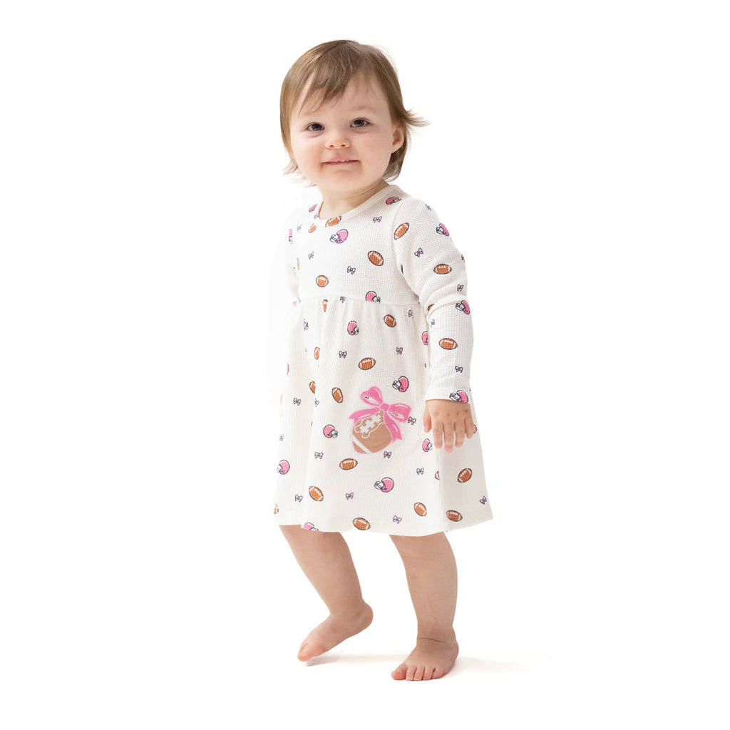 Football & Bows Dress & Bloomer