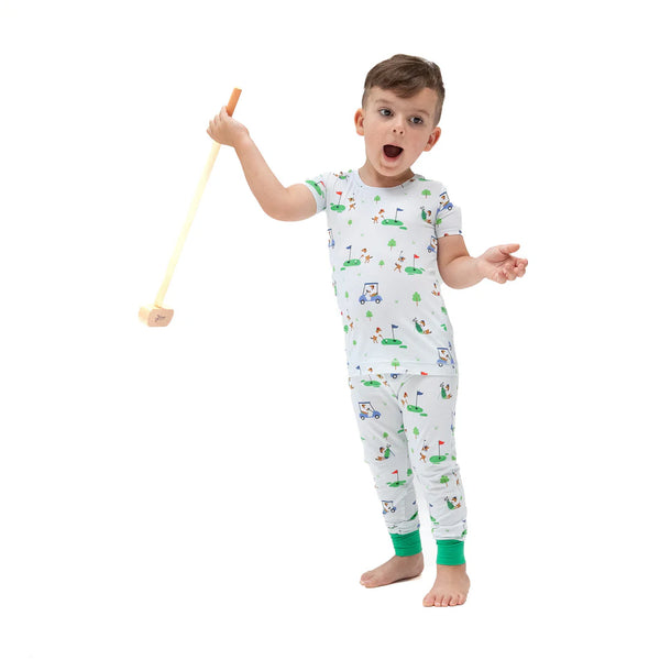 Dog Gone Golf in Blue S/S Loungewear Set