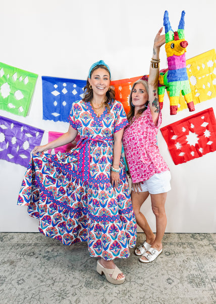 Geo Floral Harbour Dress
