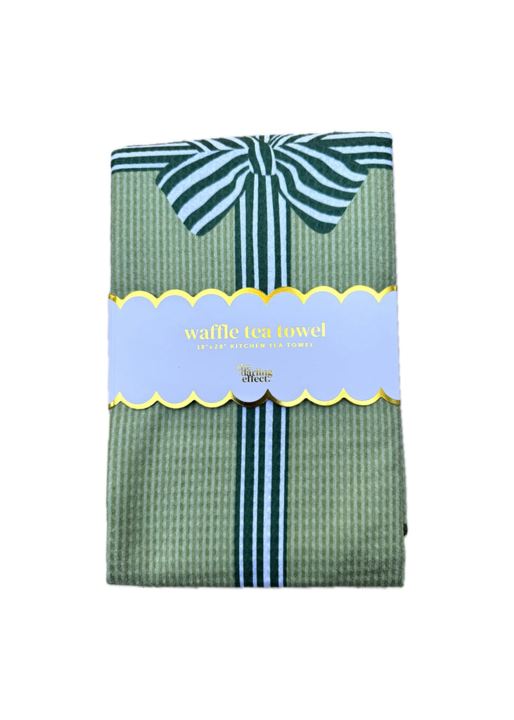 Holiday Waffle Tea Towel in Oh So Merry
