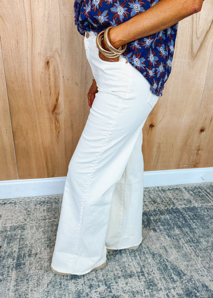 Fiona Super High Rise Wide Leg-Wheat