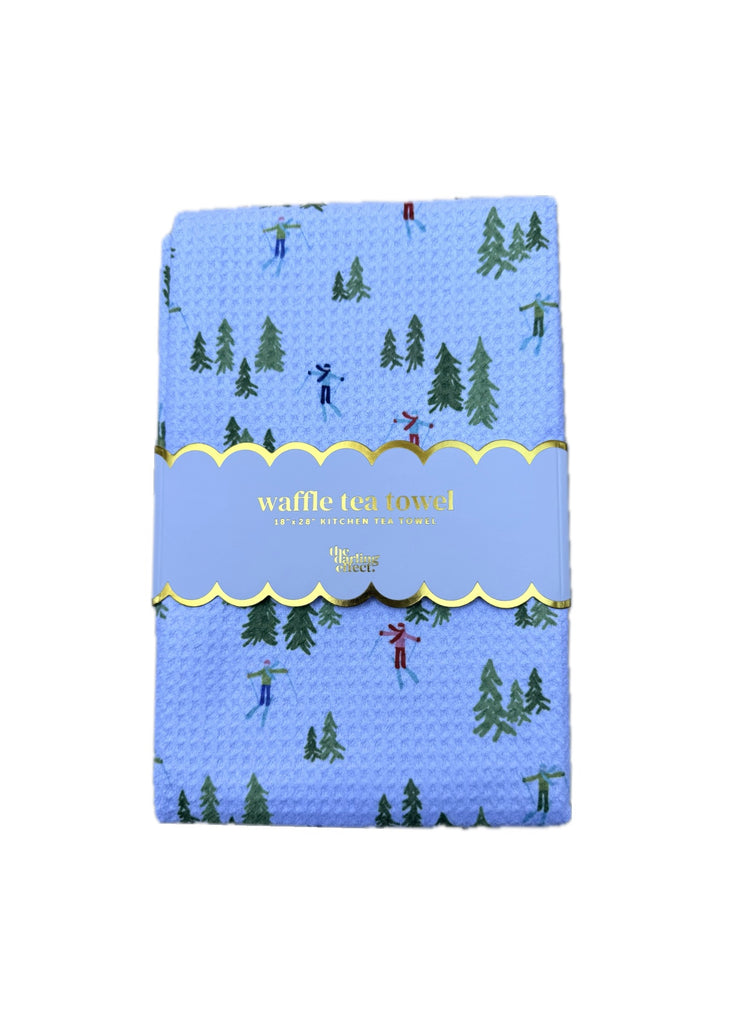 Holiday Waffle Tea Towel in Apres Ski