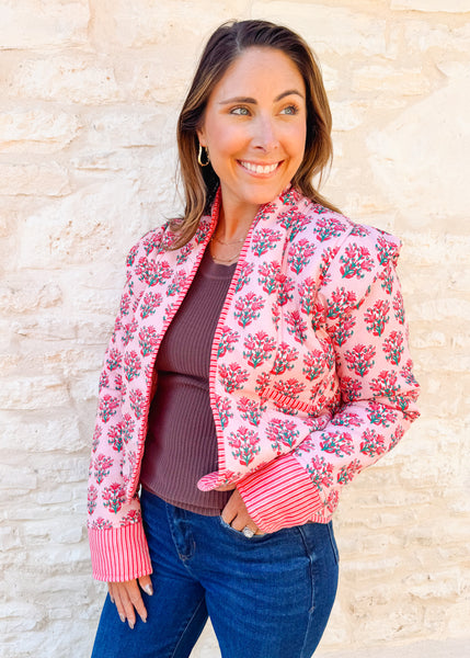 Jago Jacket in Bubblegum Pink