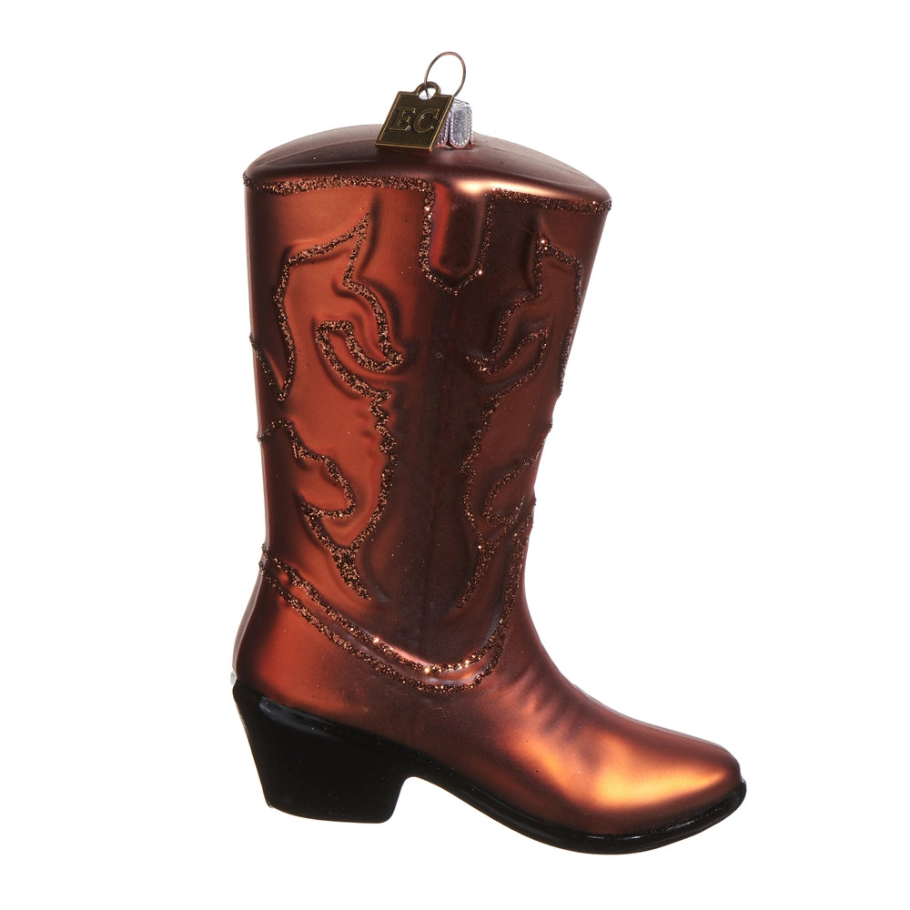 Brown Shiny Boots Ornament