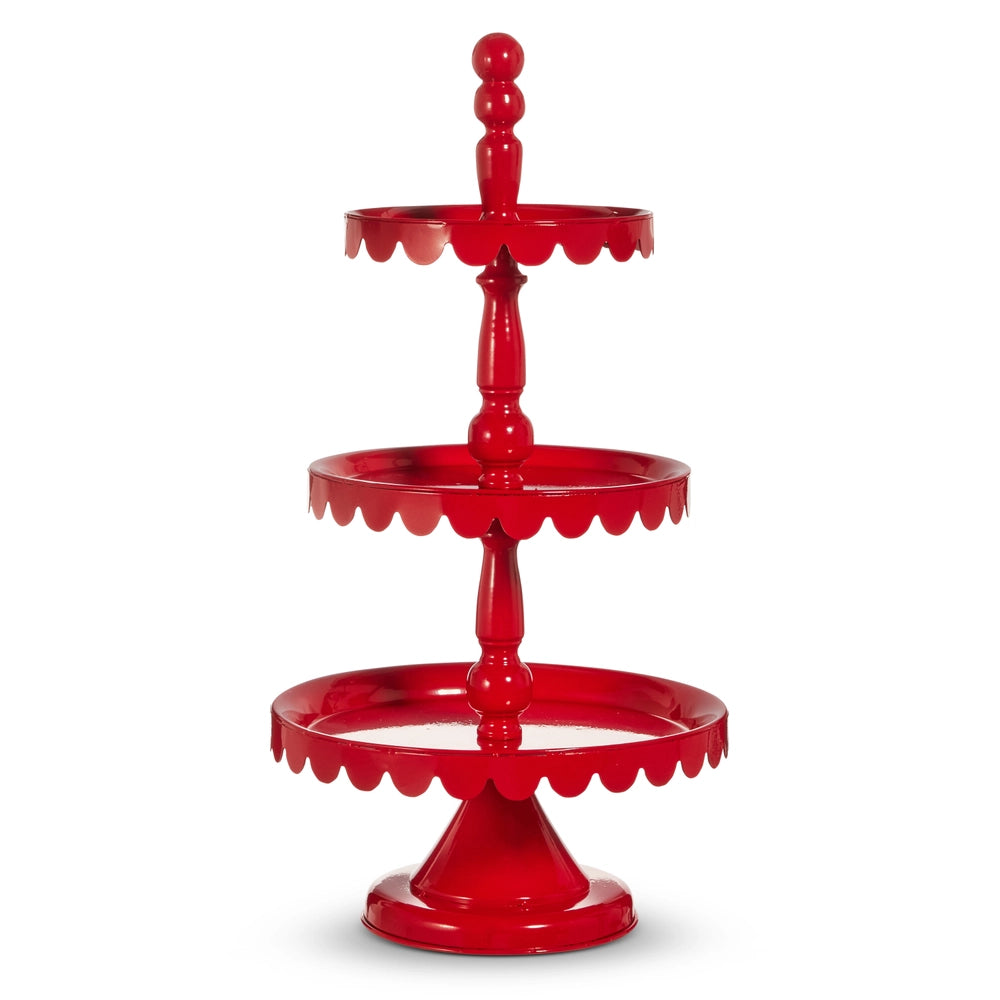 23" Red Tiered Stand