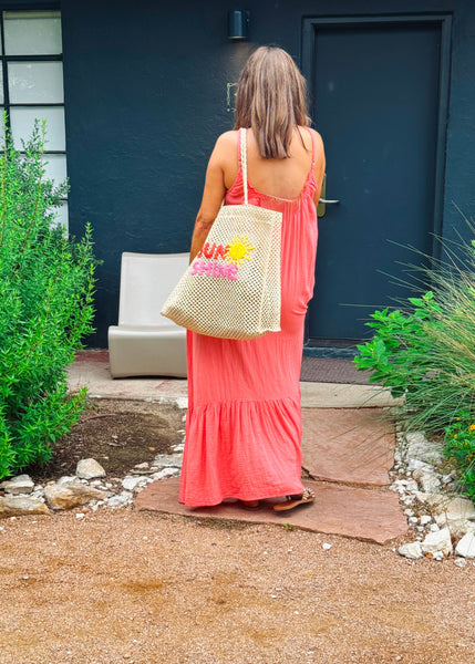 Faith Coral Dress