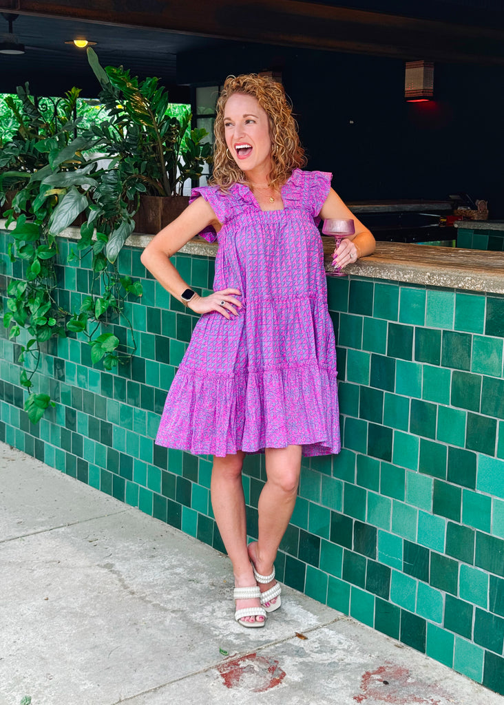 Very Peri Poppy Dress