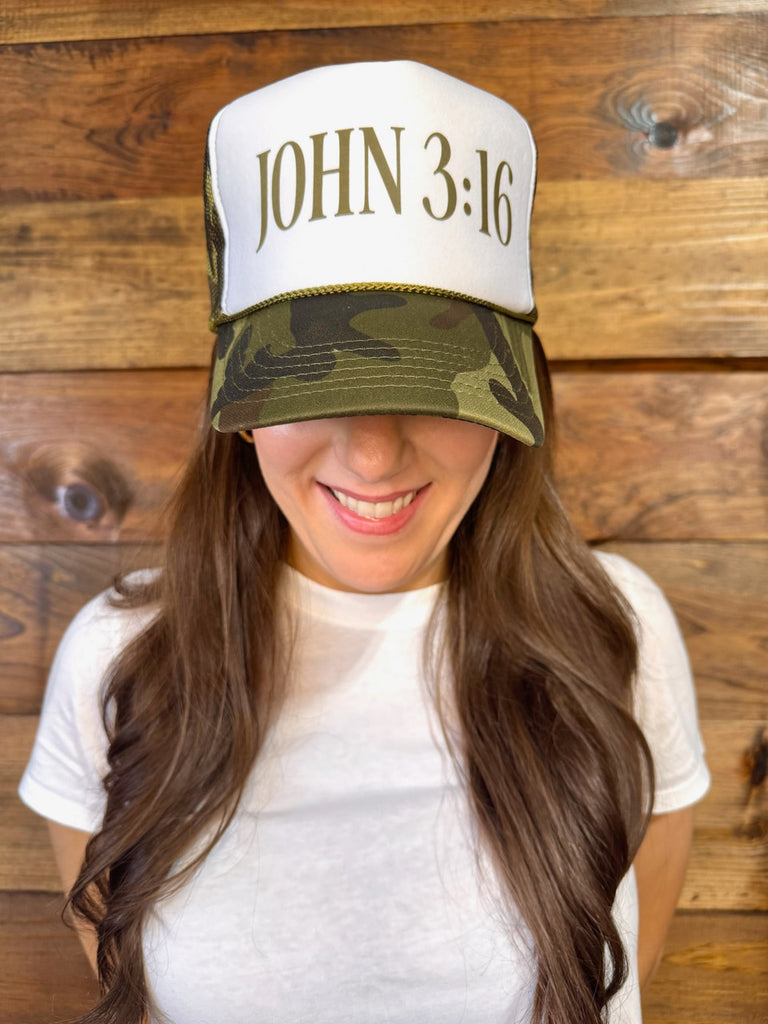John 3:16 Camo Trucker Hat