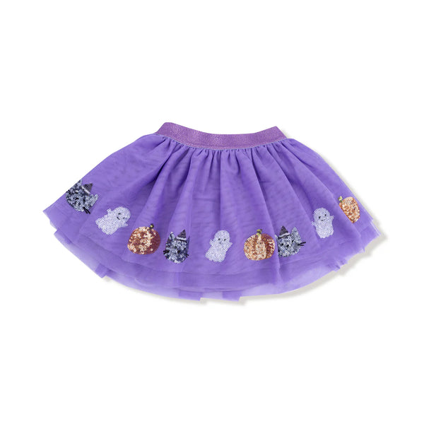 Purple Cat & Ghost Tutu Skirt