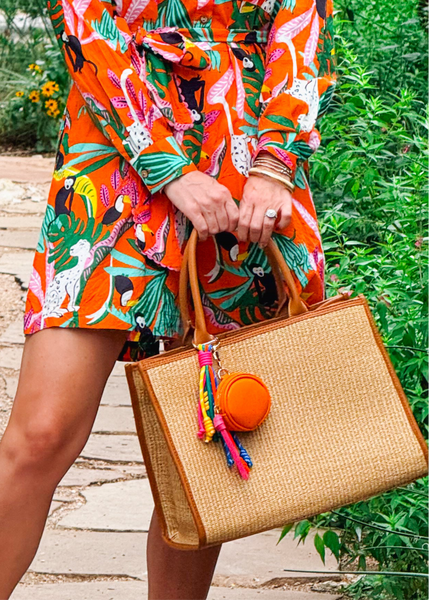 Tropical Shirt Style Romper
