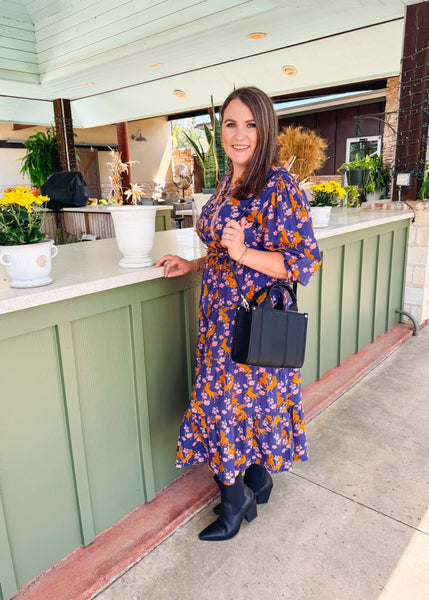Horsing Around Dress - Blue