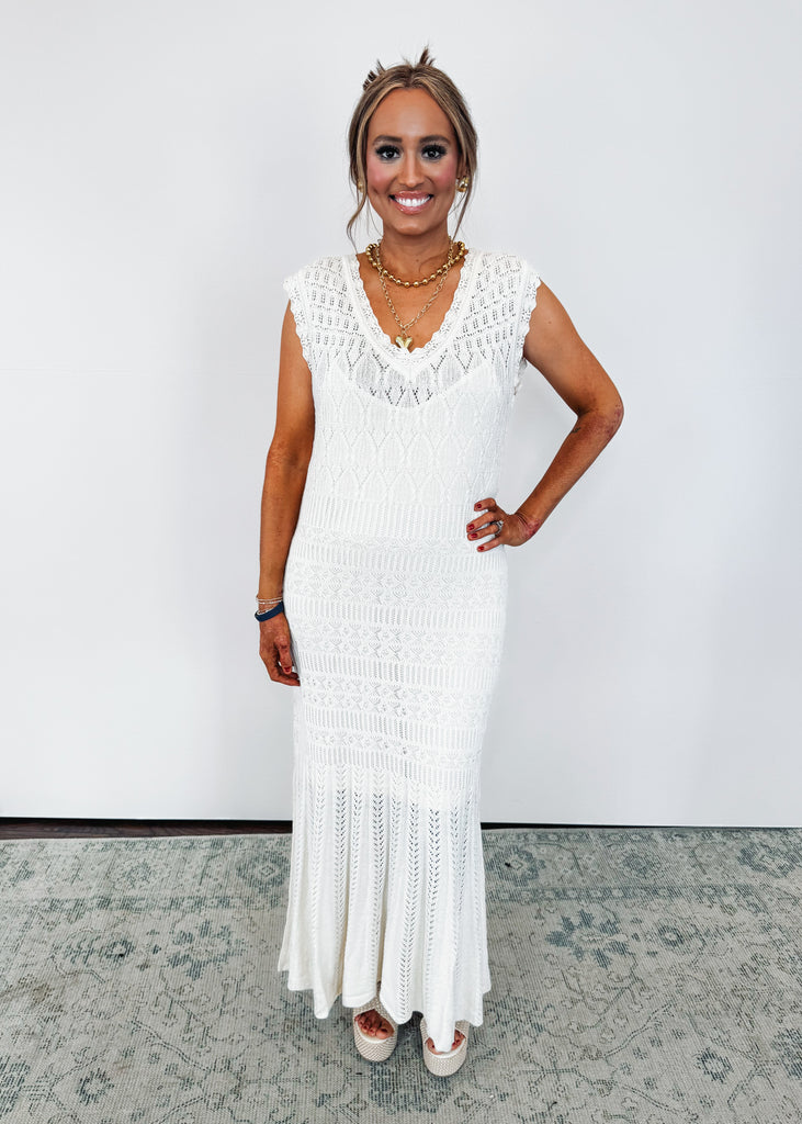Marsella Crochet Midi Dress