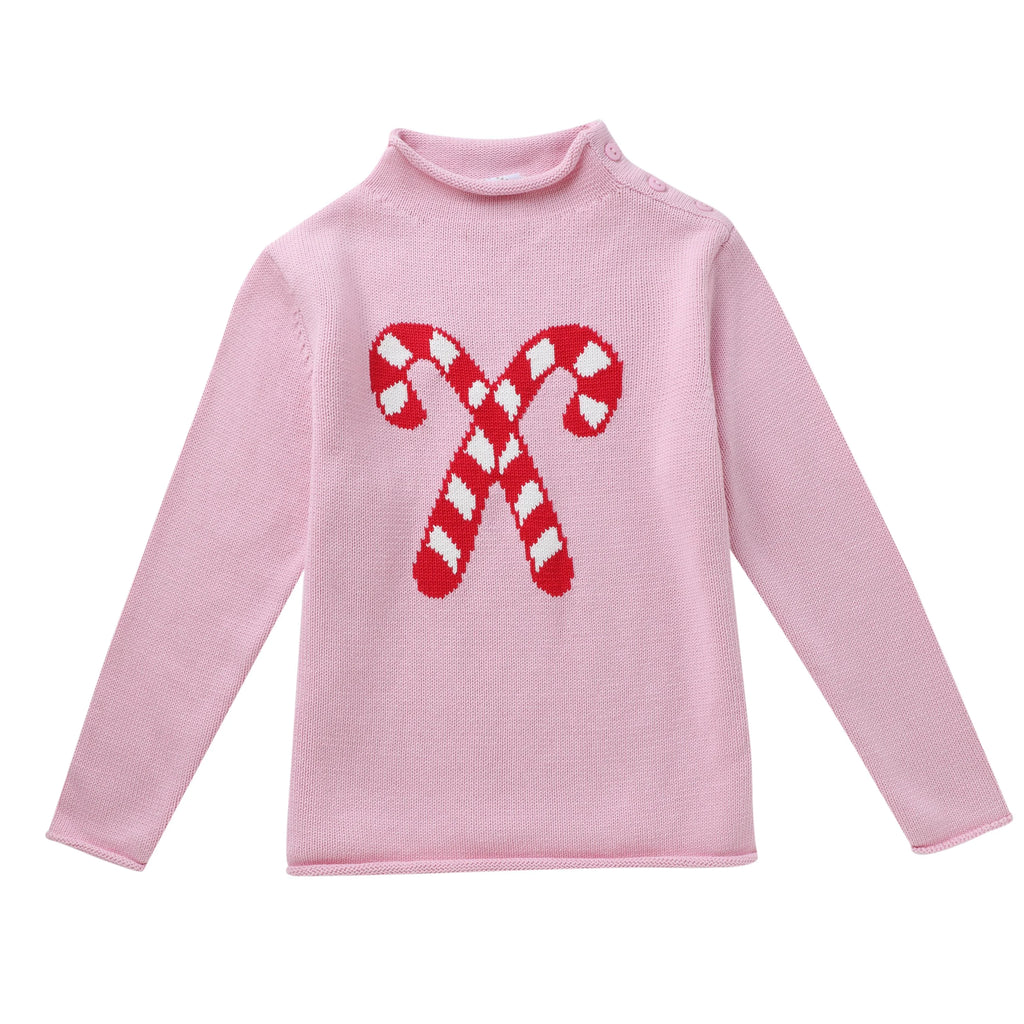Pink & Red Candy Cane Sweater