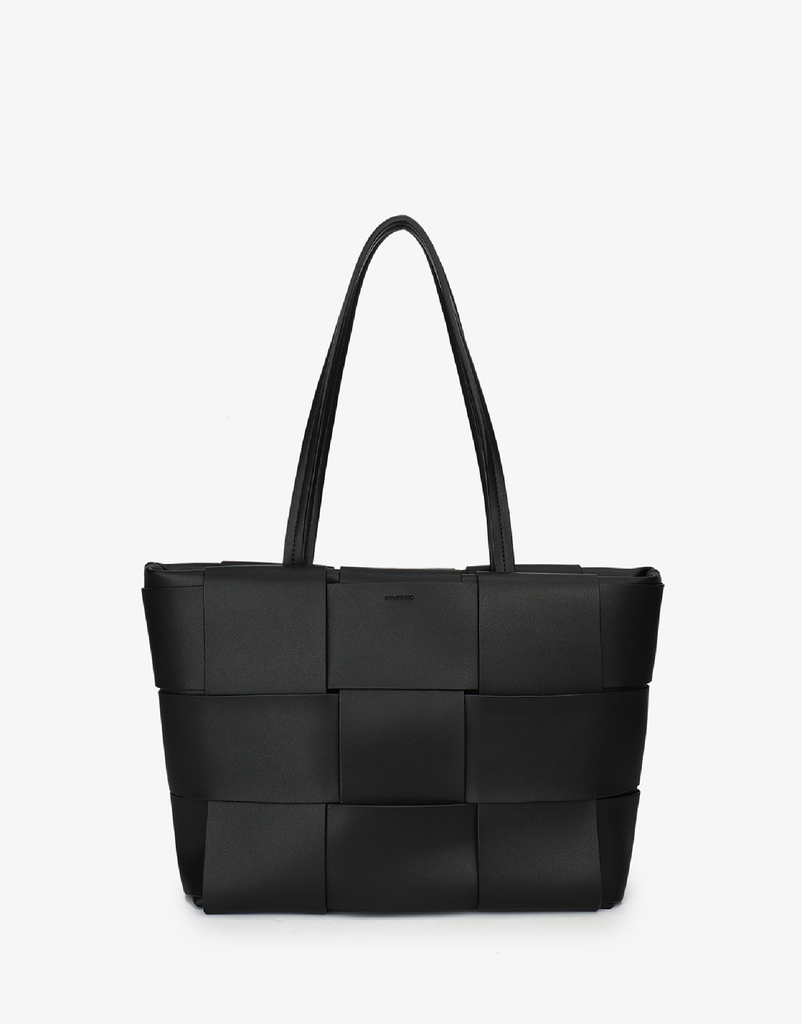 Paya Woven Tote- Black