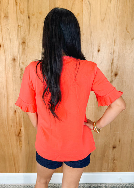 Melody Top in Coral