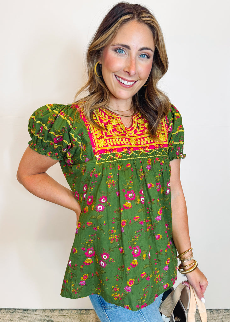 Patsy Green Block Top