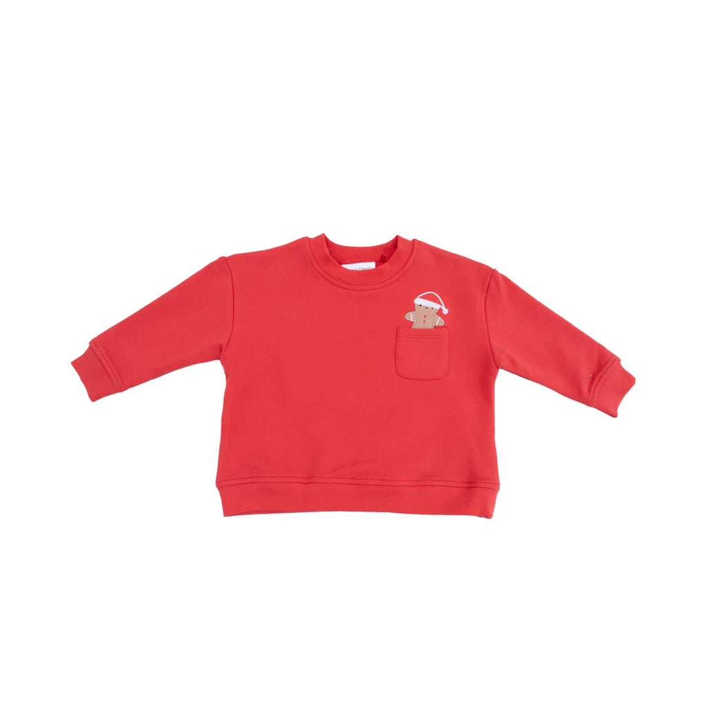Gingerbread Drop Sleeve Sweatshirt with Pocket