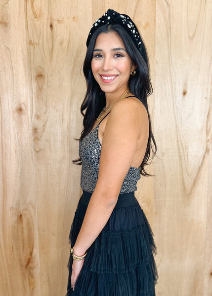 Veronica Top in Silver