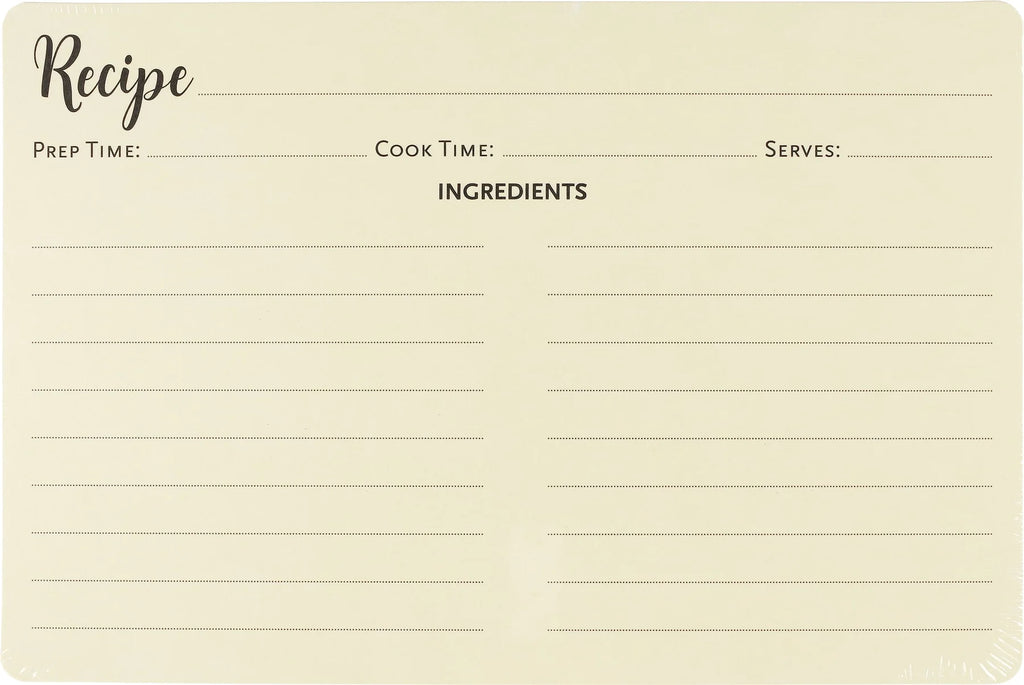Recipe Card Refills Pack