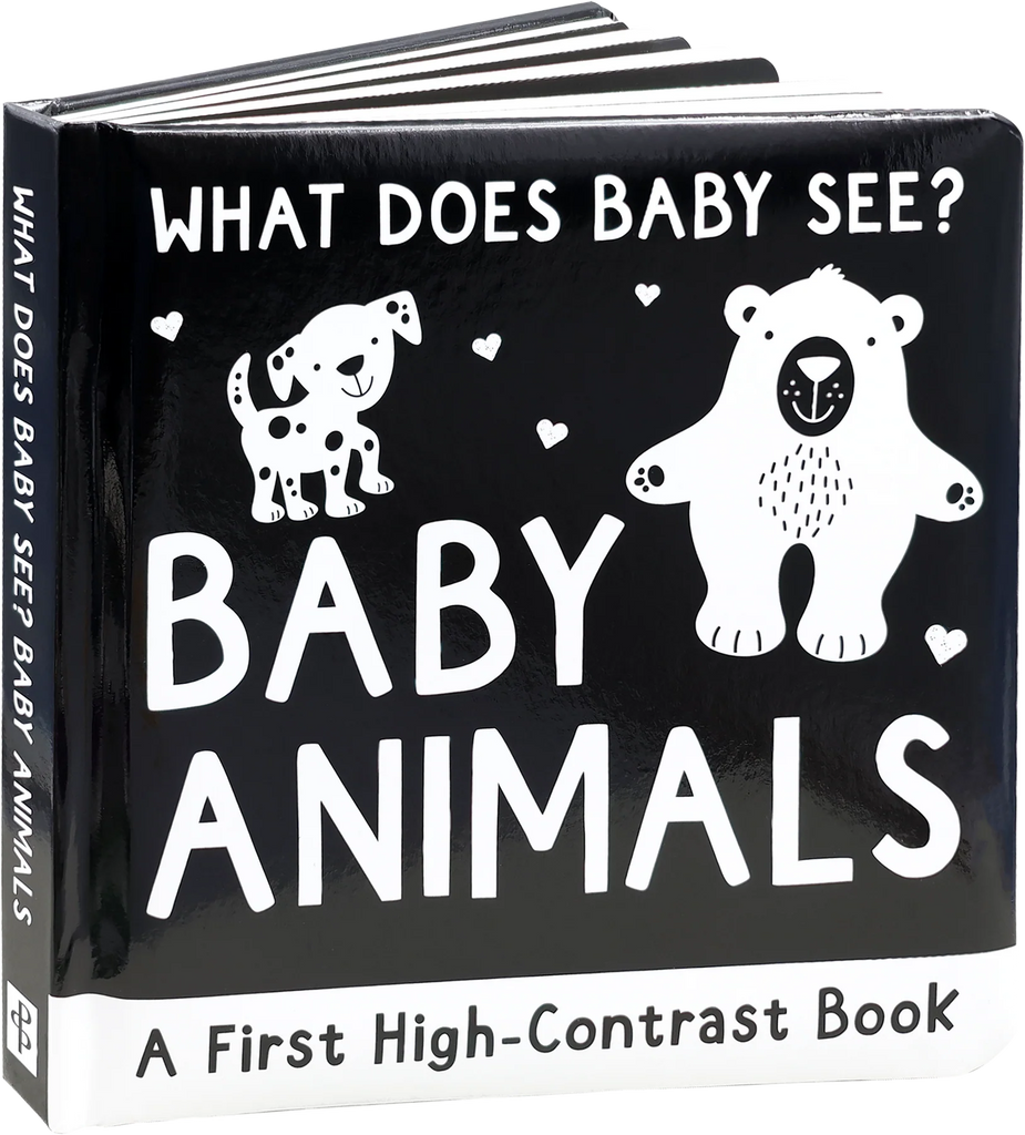 What Does Baby See? Baby Animals: A First High Contrast Board Book