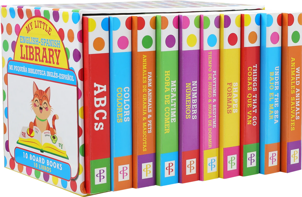 My Little English-Spanish Library Board Book Set