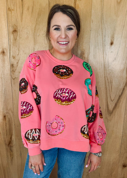 Pink Donut Sweatshirt