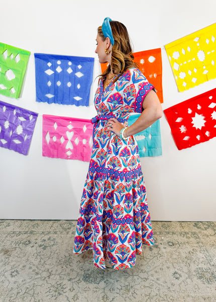 Geo Floral Harbour Dress