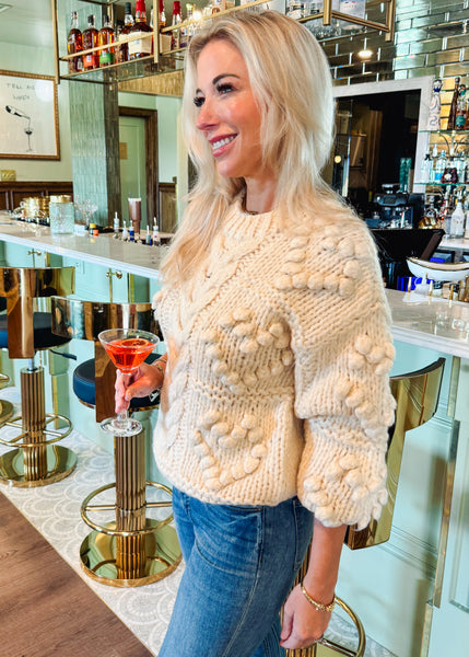 Elilah Sweater in Pearl