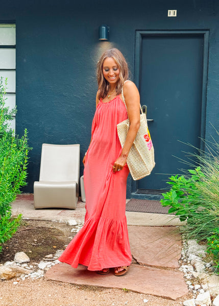 Faith Coral Dress