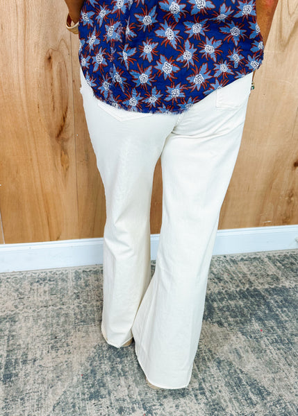 Fiona Super High Rise Wide Leg-Wheat