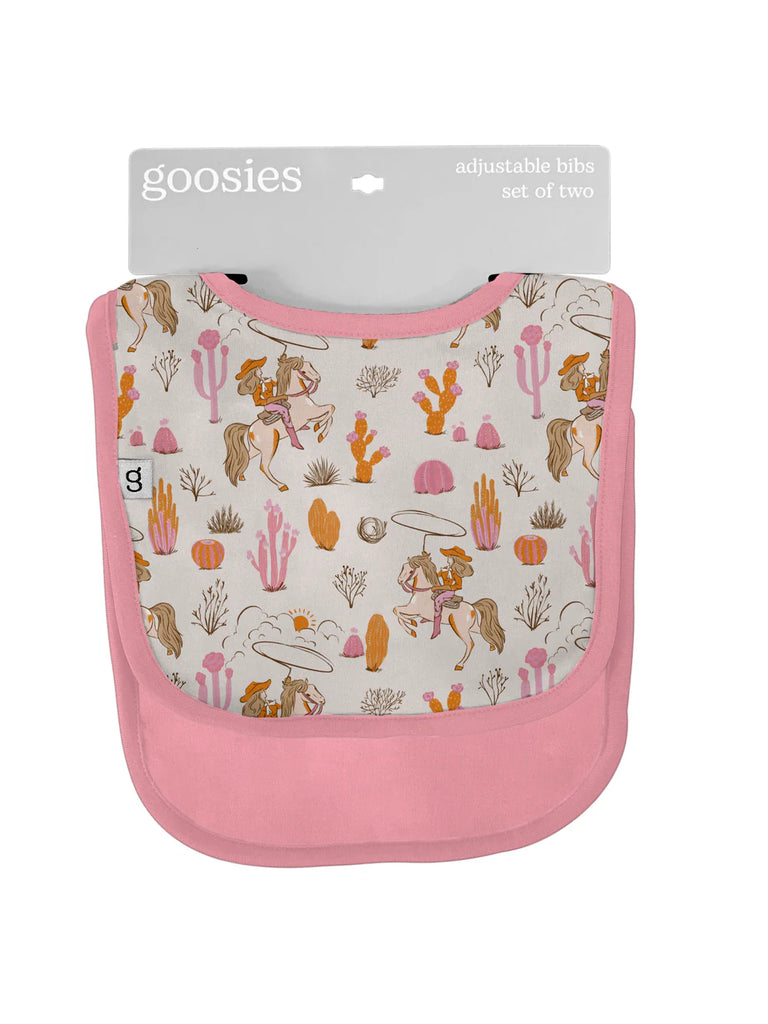 Saddle Up Cowgirl Print Bib Set