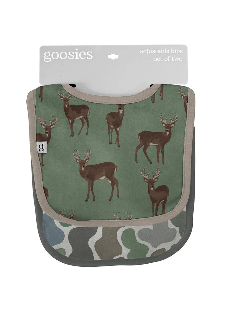 Whitetail Deer Print Bib Set