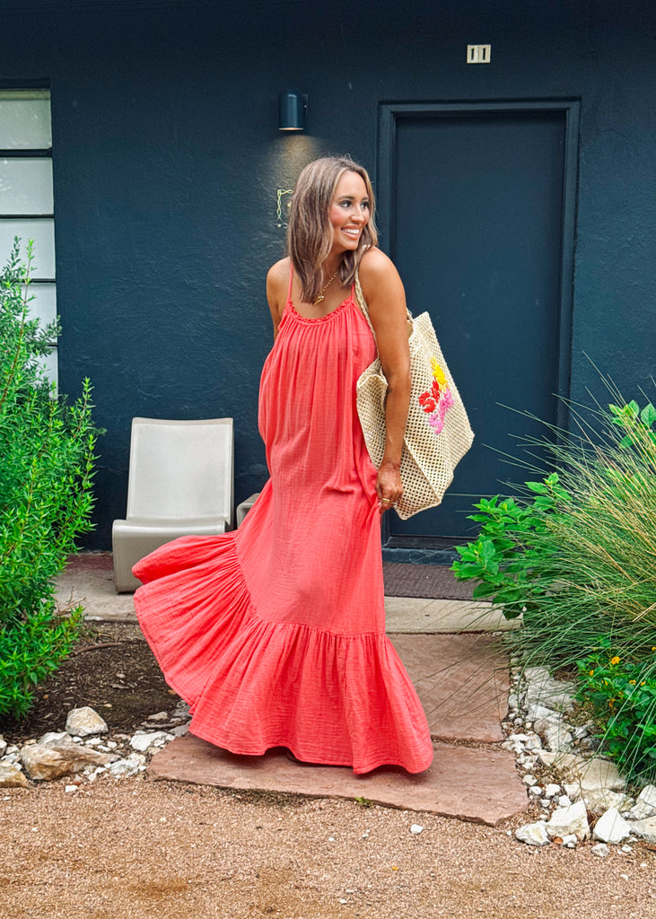 Faith Coral Dress