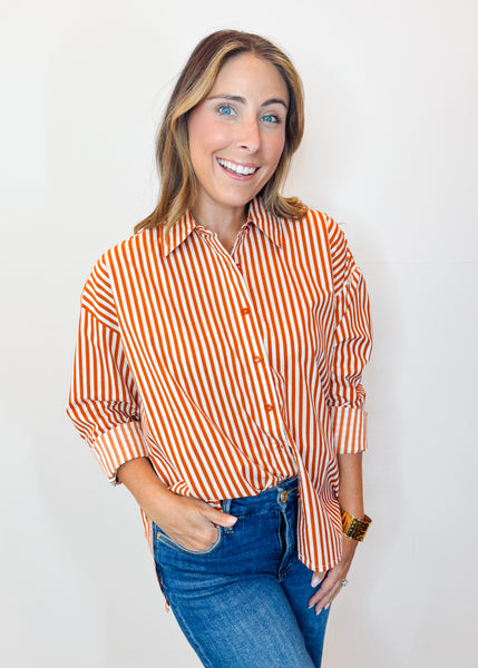 Tanvi Top in Terracotta