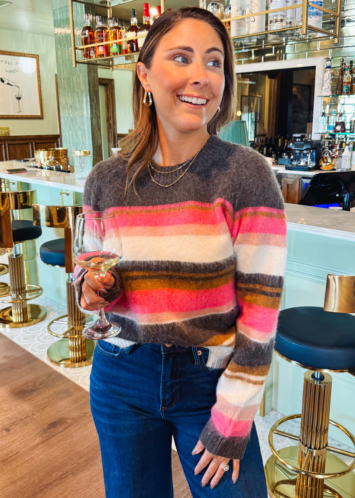 Elvira Stripped Pullover Sweater