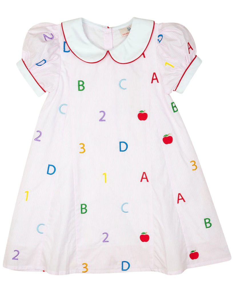 ABC 123 Embroidered Dress