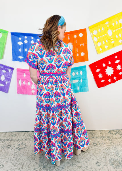 Geo Floral Harbour Dress