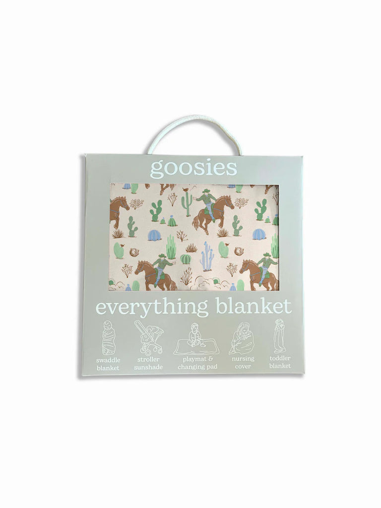 Saddle Up Cowboy Print Everything Blanket