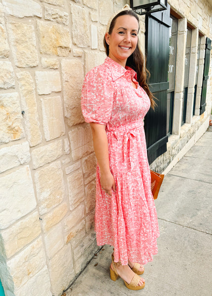 Isabel Dress in Pink Santa Fe