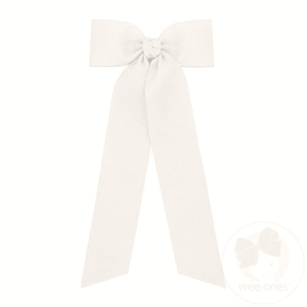 King Grosgrain Hair Bowtie with Knot Wrap and Streamer Tails