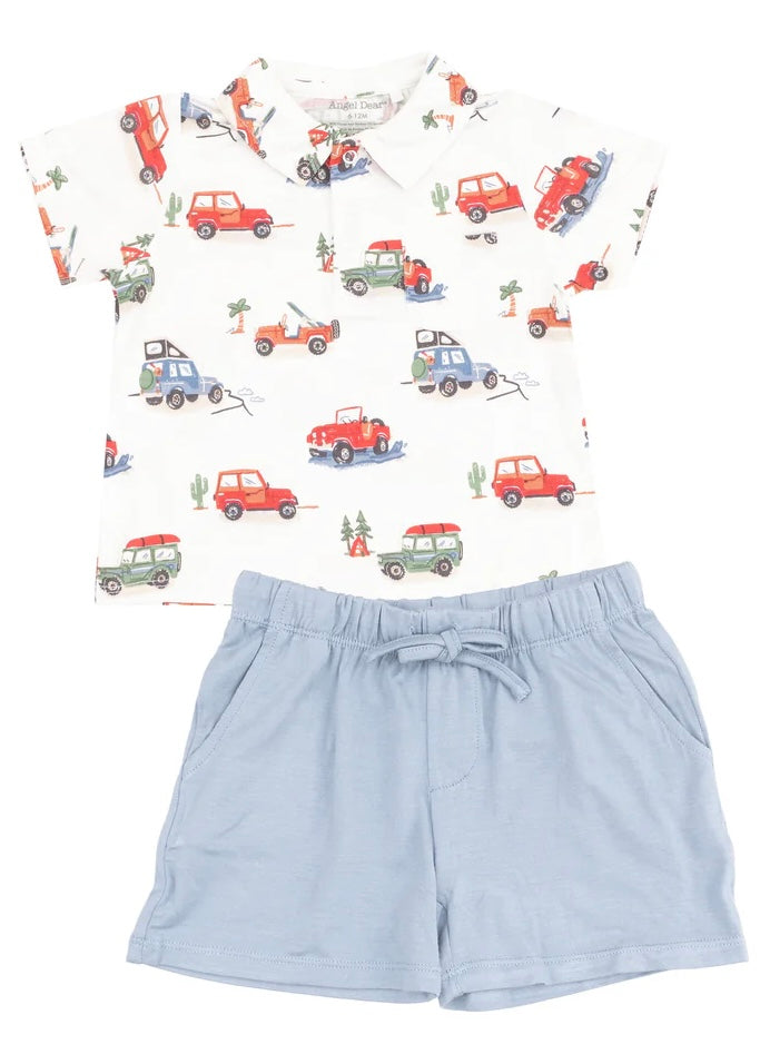 Off-Road Adventure Polo Shirt & Short Set