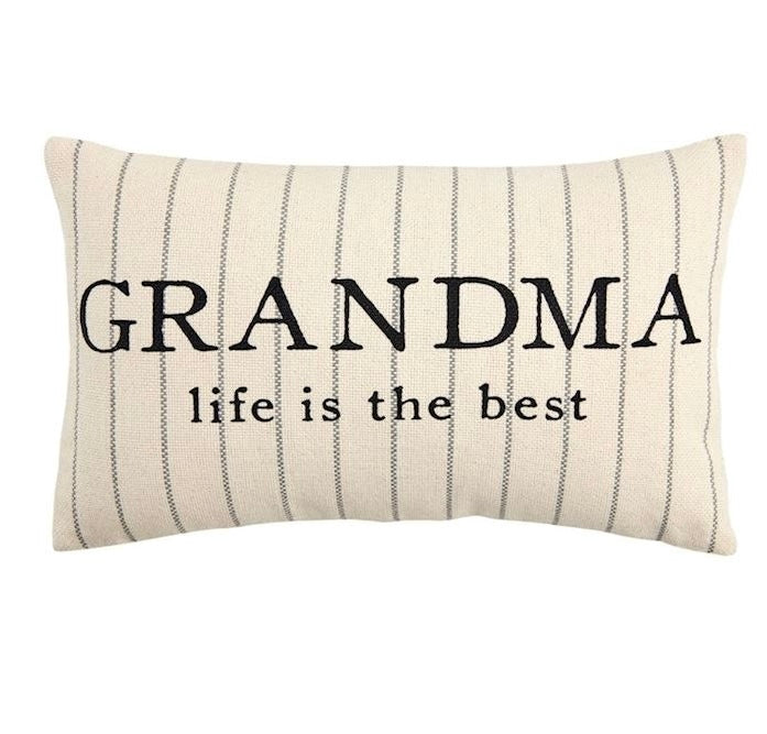 Grandma Striped Pillow