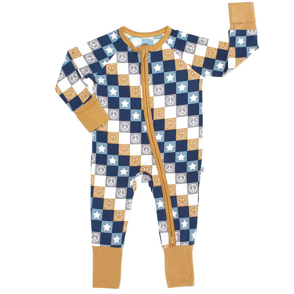 Happy Daze Blue Baby Pajama