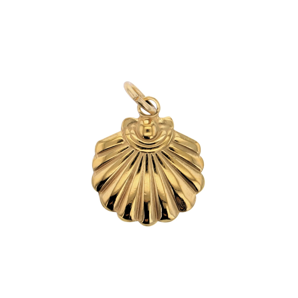 Gold Clam Shell Charm