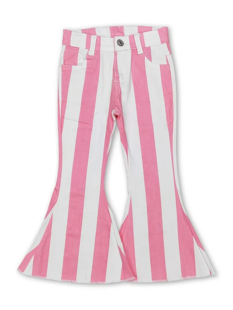 Pink Stripe Denim Bell