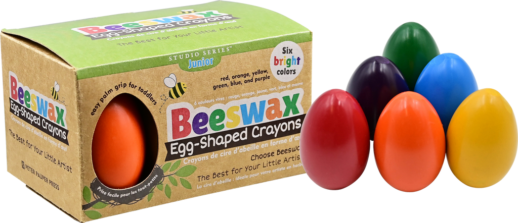 Beeswax Egg-Shaped Crayons