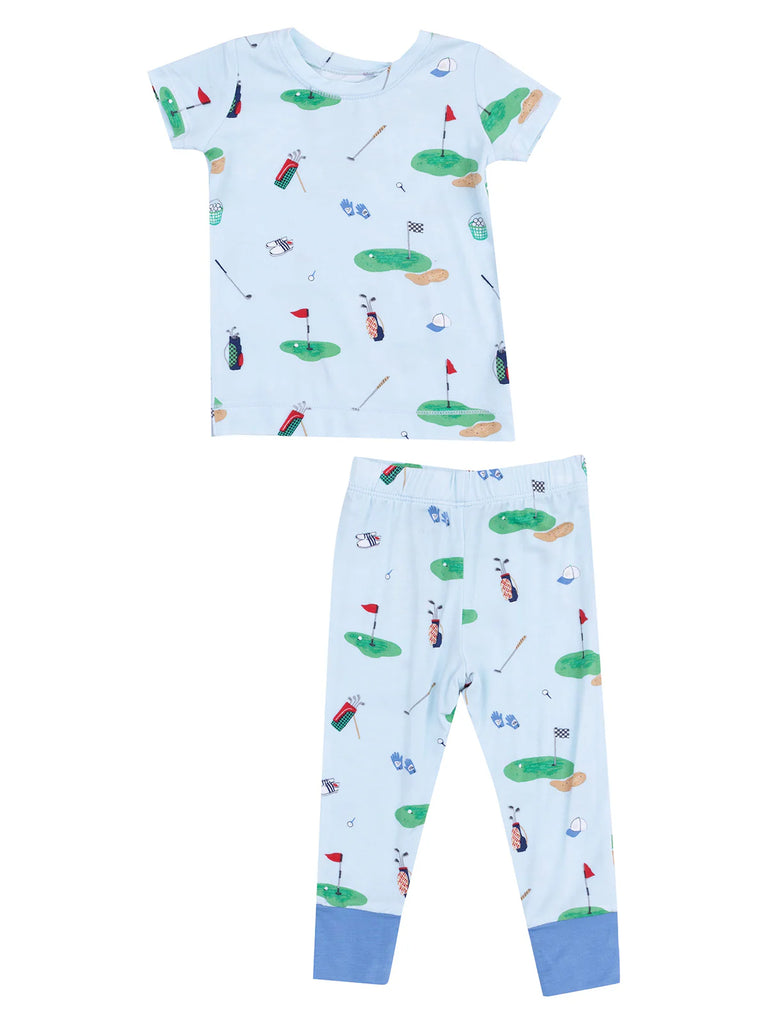 Golf Things Blue Short Sleeve Loungewear